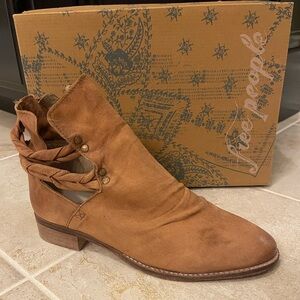 Free People Cedar Leather Landslide Bootie